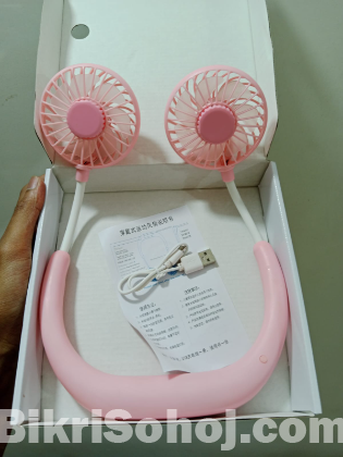 Portable Neck Fans Mini Cooling Fans Rechargeable Fans 360